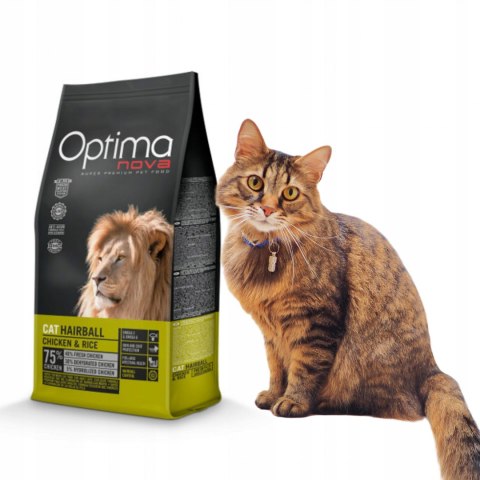 Optimanova Cat Hairball KARMA ODKŁACZAJĄCA 2KG