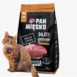 Pan Miesko CIELĘCINA Z KACZKĄ 10kg KARMA DLA KOTA