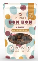 Perro BON BON Królik - przysmaki dla psa 80g ochrona przed kleszczami