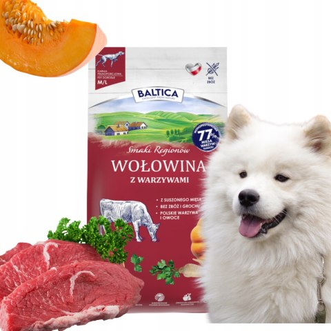 BALTICA SMAKI REGIONÓW Wołowina z warzywami M/L 3kg BALTICA SMAKI REGIONÓW