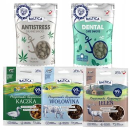 BALTICA ZESTAW SMACZKÓW Półmiękkie + Antistress Dental MIX 5x