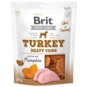 BRIT JERKY TURKEY MEATY COINS PUMPKIN 200 DUŻE OPAKOWANIE