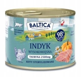 Baltica Karma mokra dla kota INDYK monobiałkowa kot dorosły puszka 185g