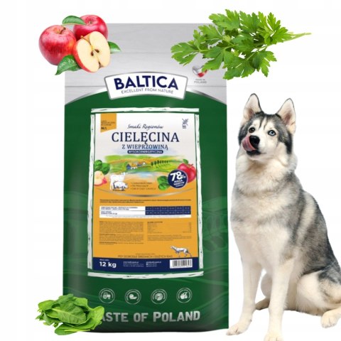 Baltica Smaki Regionów Cielęcina z wieprzowiną M/L 12kg