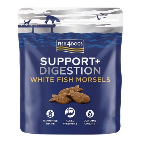 Fish4Dogs SUPPORT+ DIGESTION WHITE FISH MORSLES
