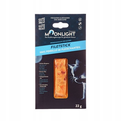 MOONLIGHT 100 % Filet z Pstrąga Karma uzupełniająca 22g Przysmak dla kota
