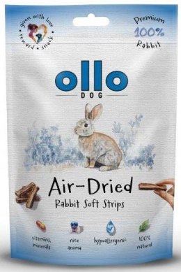 Ollo Air Dried Rabbit Strips Suszone miękkie paski ze KRÓLIKA dla psa 80g