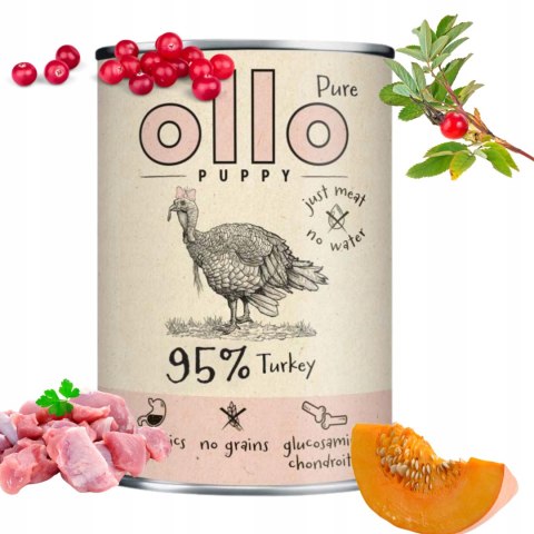 Ollo Pure Puppy Indyk 400g Junior