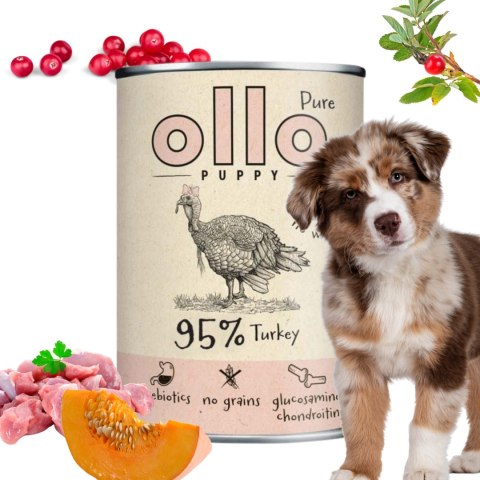 Ollo Pure Puppy Indyk 400g Junior