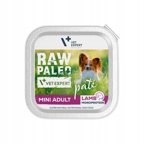 Raw Paleo Pate Mini Adult LAMB tacka alu tray 150g dla małych ras
