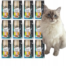 Sheba Fresh & Fine Saszetki 12X (6x50g) W SOSIE Kurczak Łosoś Indyk