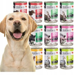 Wiejsjka Zagroda Mix MONO smaków dla psa dorosłego 12X400