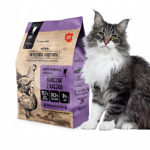 Wiejska Zagroda Kurczak z kaczką 0,4 sucha karma dla kota