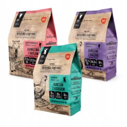 Wiejska Zagroda Zestaw karm suchych dla kota 3x0,4kg ( 1,2kg )