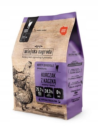 Wiejska Zagroda Zestaw karm suchych dla kota 3x0,4kg ( 1,2kg )