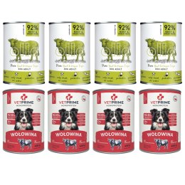 ZESTAW MONOPROTEINOWA WOŁOWINA BEEF 8X400 VETPRIME OLLO