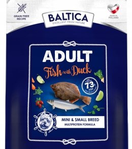 BALTICA ADULT Baltic Fish & Duck/ z ryb bałtyckich z kaczką XS/S 1kg