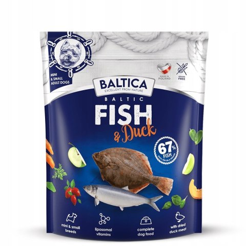 BALTICA ADULT Baltic Fish & Duck/ z ryb bałtyckich z kaczką XS/S 1kg
