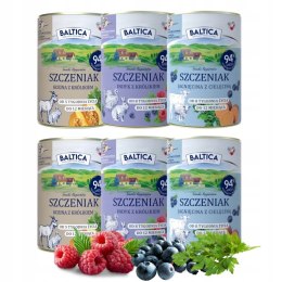 BALTICA SZCZENIAK INDYK KOZINA Z KRÓLIKIEM JAGNIĘCINA Z CIELĘCINĄ 6X400 MI