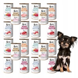 BRIT MONO protein MIX NAJLEPSZYCH SMAKÓW 20x400 g