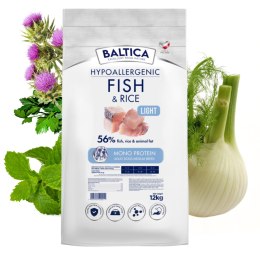 Baltica FISH & RICE 12KG RYBKA RASY ŚREDNIE MEDIUM