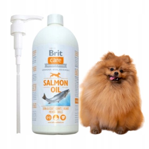 "Brit Care Olej z lososia 1l skora i siersc".