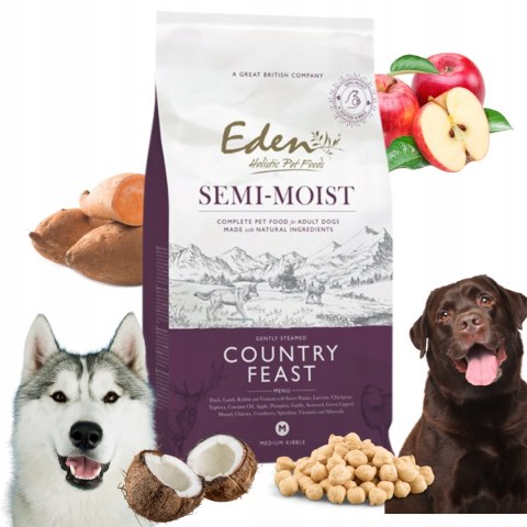 Eden SEMI MOIST COUNTRY FEAST półwilgotna karma dla psa dziczyzna 2 kg