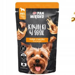 Pan Mięsko Karma mokra dla psa Kawałki w sosie Indyk z kaczką (dorosły) 150