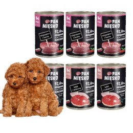 Pan Mięsko Wieprzowina z kaczkąx indyk MIX PUPPY 6X400