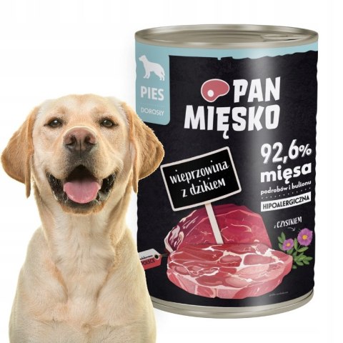 Pan Mięsko pies mokra WIEPRZOWINA Z DZIKIEM 400g