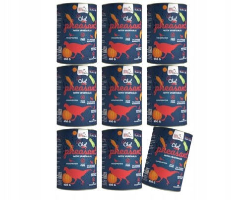 Syta Micha CHEF BAŻANT PHEASANT ZESTAW MONOPROTEIN 9x400G