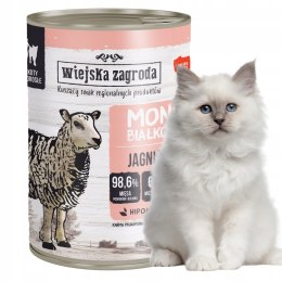 Wiejska Zagroda Monobiałkowa mokra karma dla kota Jagnięcina 400g