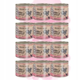 Wiejska Zagroda PUSZKI dla kota dorosłego 12x200 Jagnięcina z Krylem