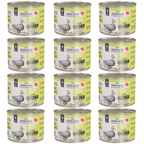 Wiejska Zagroda zestaw Karma monoproteinowa 12x200 KACZKA