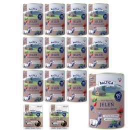BALTICA JELEŃ Z OWOCAMI LEŚNYMI 12X400 ZESTAW + SMACZKI