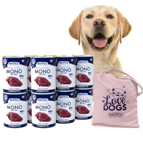 BALTICA MONOBIAŁKOWA VENISON KARMA DLA PSA DZICZYZNA 12x 400G