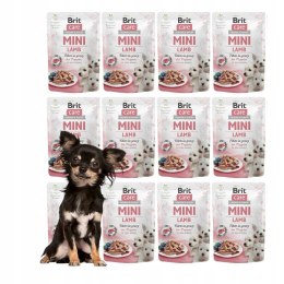 BRIT CARE MINI POUCH PUPPY szczenię Lamb 12x85g pakiet JAGNIĘCINA