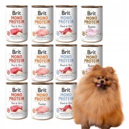 Brit MonoProtein MIX MEGA SMAKI 12x400g