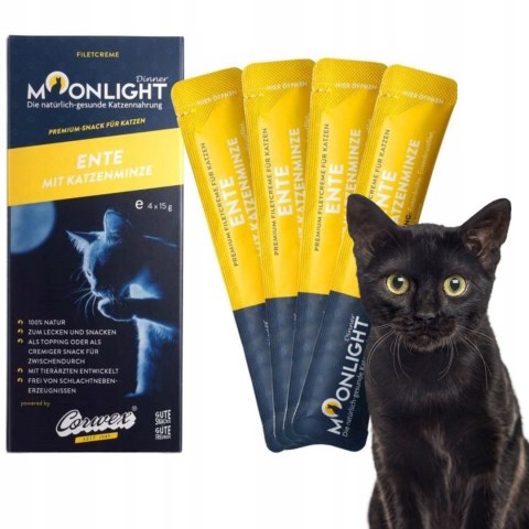 MOONLIGHT DINNER CREME SOS POLEWA PRZYSMAK DLA KOTA 16x15g ZESTAW