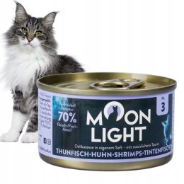 MOONLIGHT DINNER Nr3 PUSZKA W DLA KOTA TUŃCZYK KURCZAK KAŁAMARNICA 80g