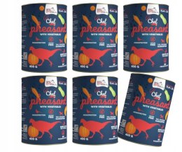 Syta Micha CHEF PHEASANT BAŻANT ZESTAW MONOPROTEIN 6x400G