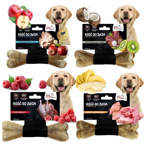 Syta Micha Kości do Żucia 4x13cm Mega Zestaw królik jagnięcina indyk kaczka