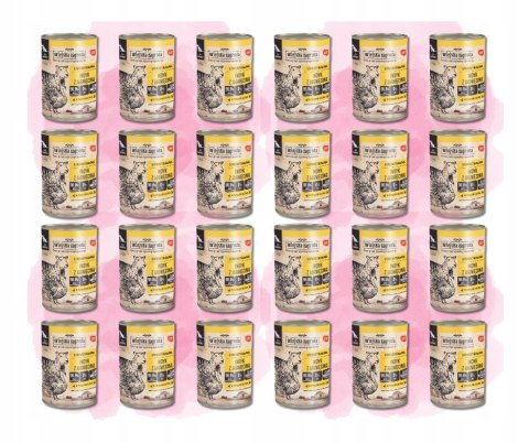 Wiejska Zagroda Indyk z Jagnięciną 24x400 Mokra karma Zestaw Puszek dla psa