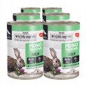 Wiejska Zagroda KRÓLIK Monobiałkowa karma dla psa 6x400