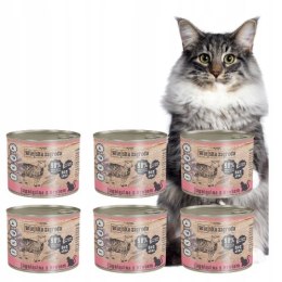 Wiejska Zagroda PUSZKI dla kota dorosłego 6x200 Jagnięcina z Krylem