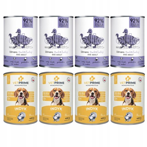 ZESTAW PRÓBNY OLLO VETPRIME 8X400 INDYK KACZKA UMAMI