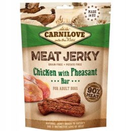 CARNILOVE JERKY KURCZAK z BAŻANTEM 100g dla PSA