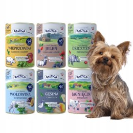 BALTICA PUSZKI MIX WSZYSTKICH SMAKÓW JAGNIĘCINA DZICZYZNA GĘSINA 6x400
