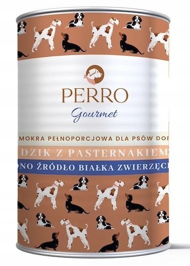 PERRO DZIK Z PASTERNAKIEM VETPRIME MONO ZESTAW 12X400 MONOBIAŁKOWA KARMA