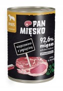Pan Mięsko 24 x 400 g mix NOWYCH SMAKÓW DLA PSA